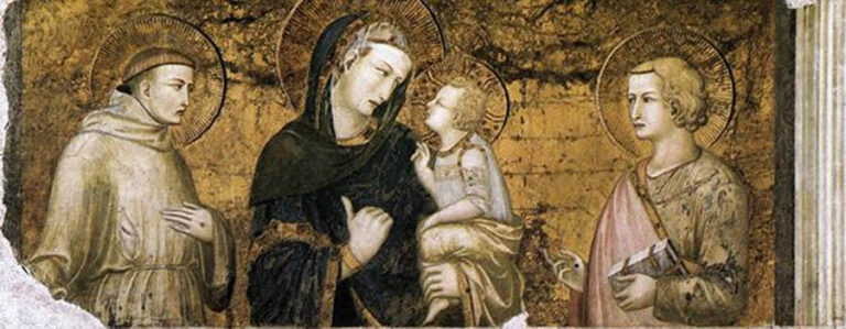 Święty Franciszek a Najświętsza Maryja Panna